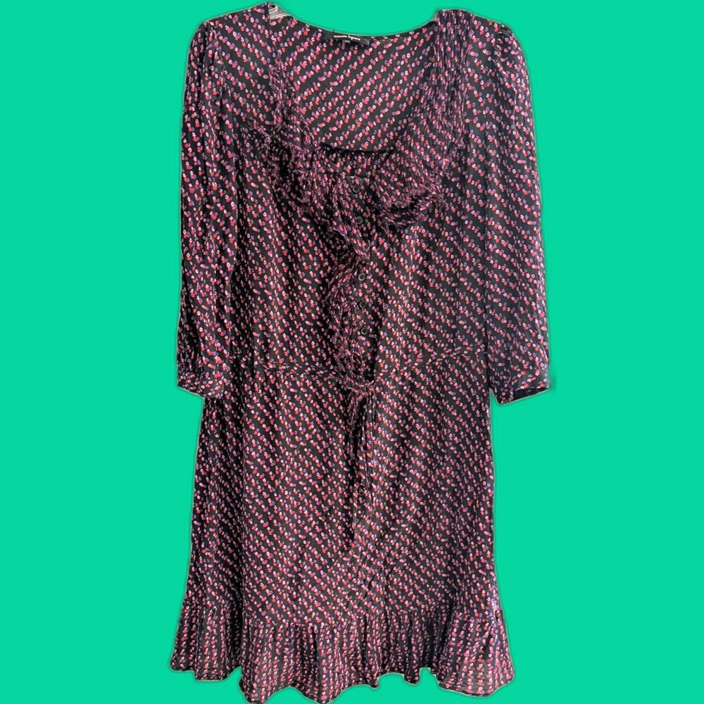 Nanette Lepore Zarzuela Silk Dress Size 10 100% Silk Style #844-4270 RN104533